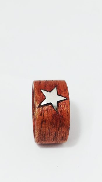 Anello wood silver star - immagine 5