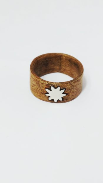 Anello wood silver sun - immagine 5