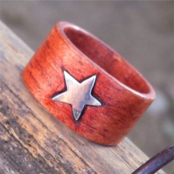 Anello wood silver star - immagine 4