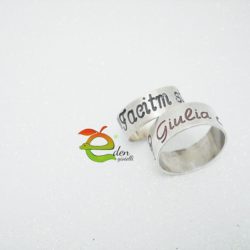 Anelli Argento 925 Personalizzabili