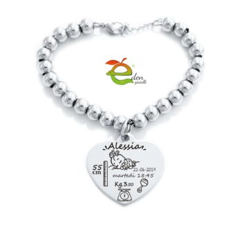 Bracciale Cuore Nascita Eden Gioielli