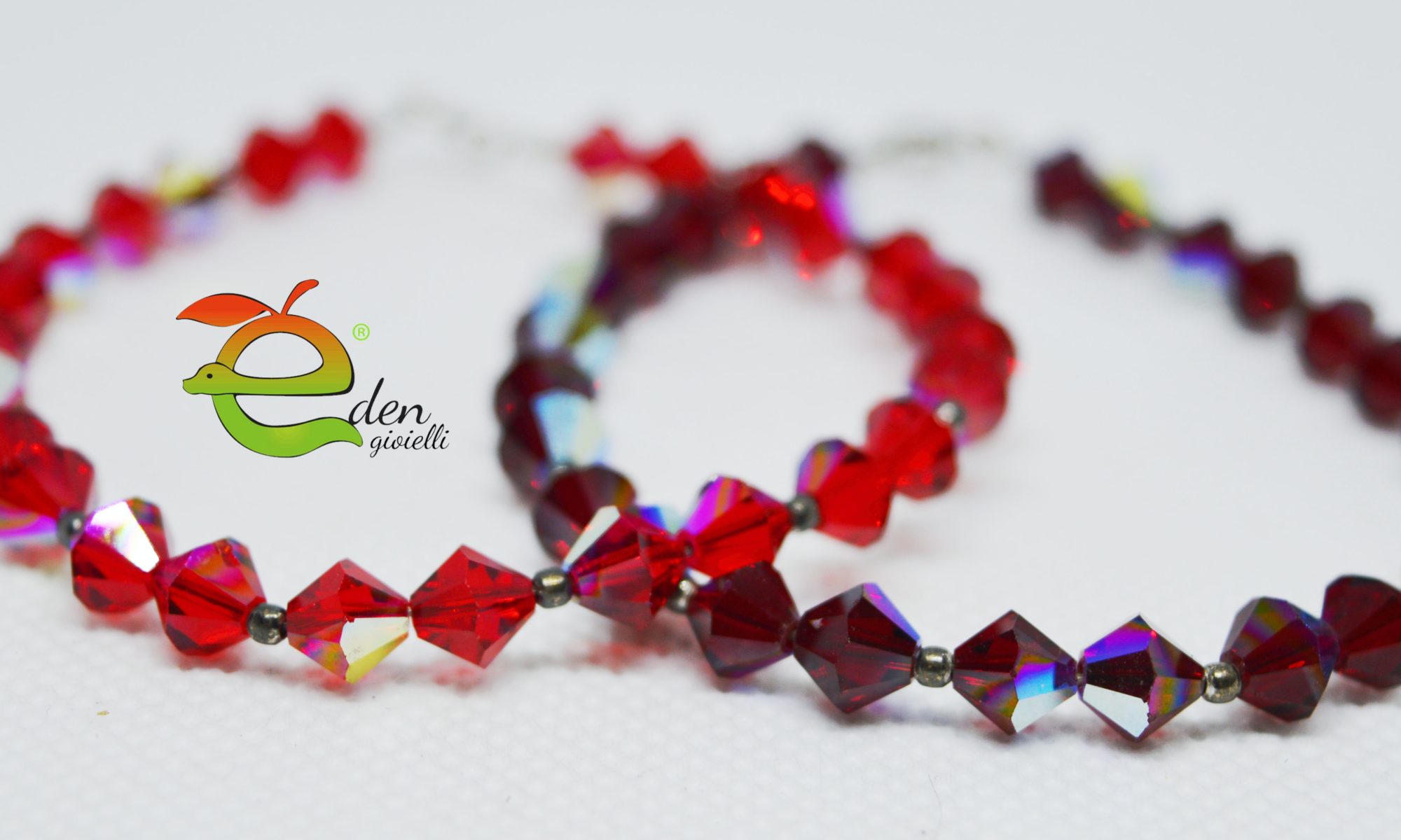 Bracciale Swarovski Rosso Eden Gioielli