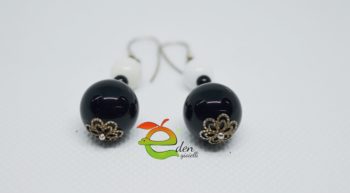 Orecchini Argento  Black White - immagine 2
