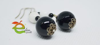 Orecchini Argento  Black White - immagine 5
