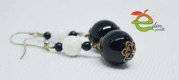 Orecchini Argento  Black White - immagine 6
