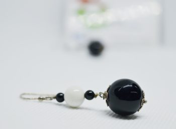 Orecchini Argento  Black White - immagine 7