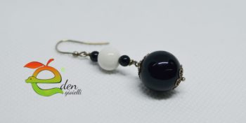 Orecchini Argento  Black White - immagine 9