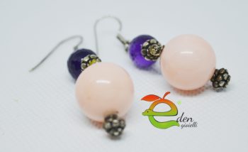 Orecchini Pink  Violet - immagine 2