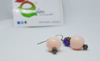 Orecchini Pink  Violet - immagine 3