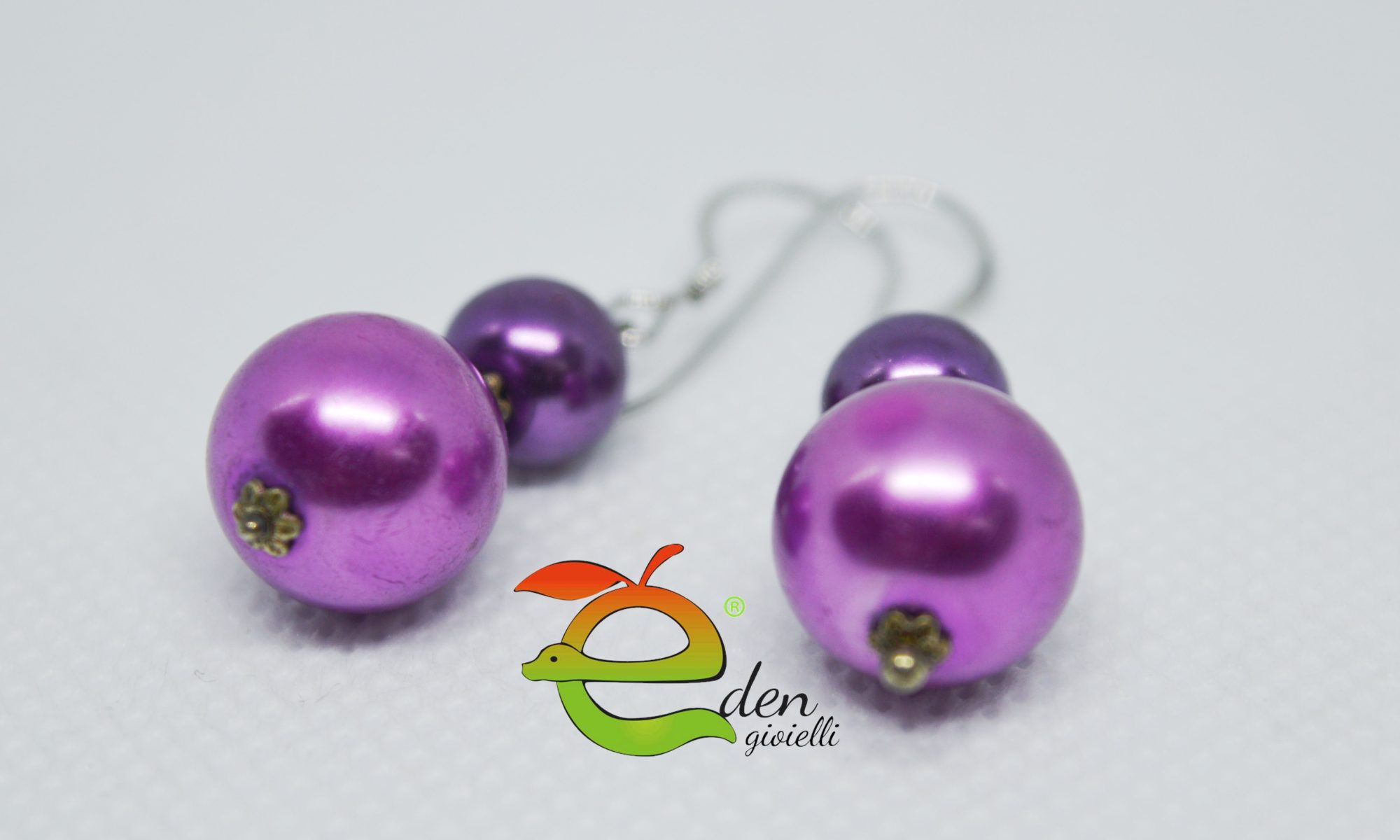 Orecchini Perle Viola Eden Gioielli Aversa
