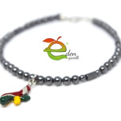 Bracciale Ematite e Asso di Bastone Eden Gioielli