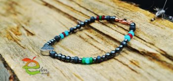 Bracciale Ematite e Cuore Eden Gioielli