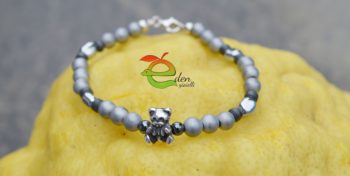 Bracciale Ematite e Cuore Eden Gioielli