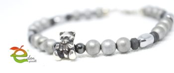 Bracciale Ematite e Orsetto - immagine 3