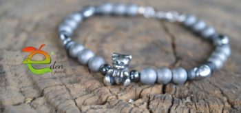 Bracciale Ematite e Orsetto - immagine 7