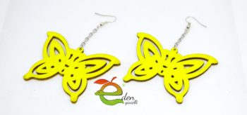 Orecchini Farfalla Legno - immagine 3