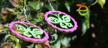 Orecchini Farfalla Legno e Argento - immagine 9