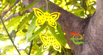 Orecchini Farfalla Legno - immagine 9