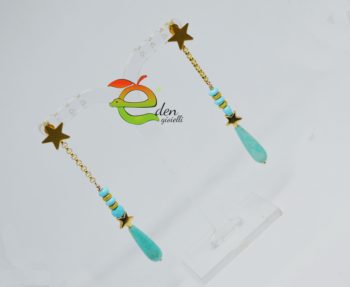 Orecchini Stella Turchese - immagine 2