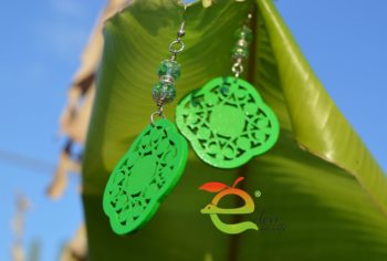 Orecchini Legno e Swarovski - immagine 15