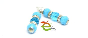 Orecchini Turchese e Swarovski - immagine 6
