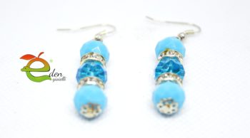 Orecchini Turchese e Swarovski - immagine 2