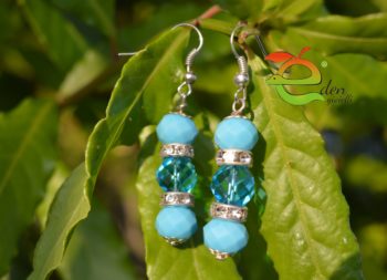 Orecchini Turchese e Swarovski - immagine 13