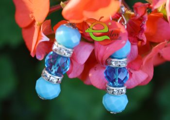 Orecchini Turchese e Swarovski - immagine 18