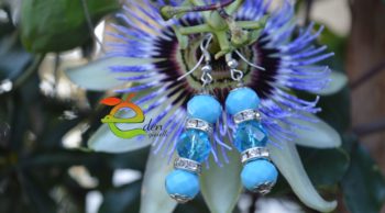 Orecchini Turchese e Swarovski - immagine 7