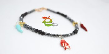 Bracciale Ematite  Corne e Cornicini - immagine 4