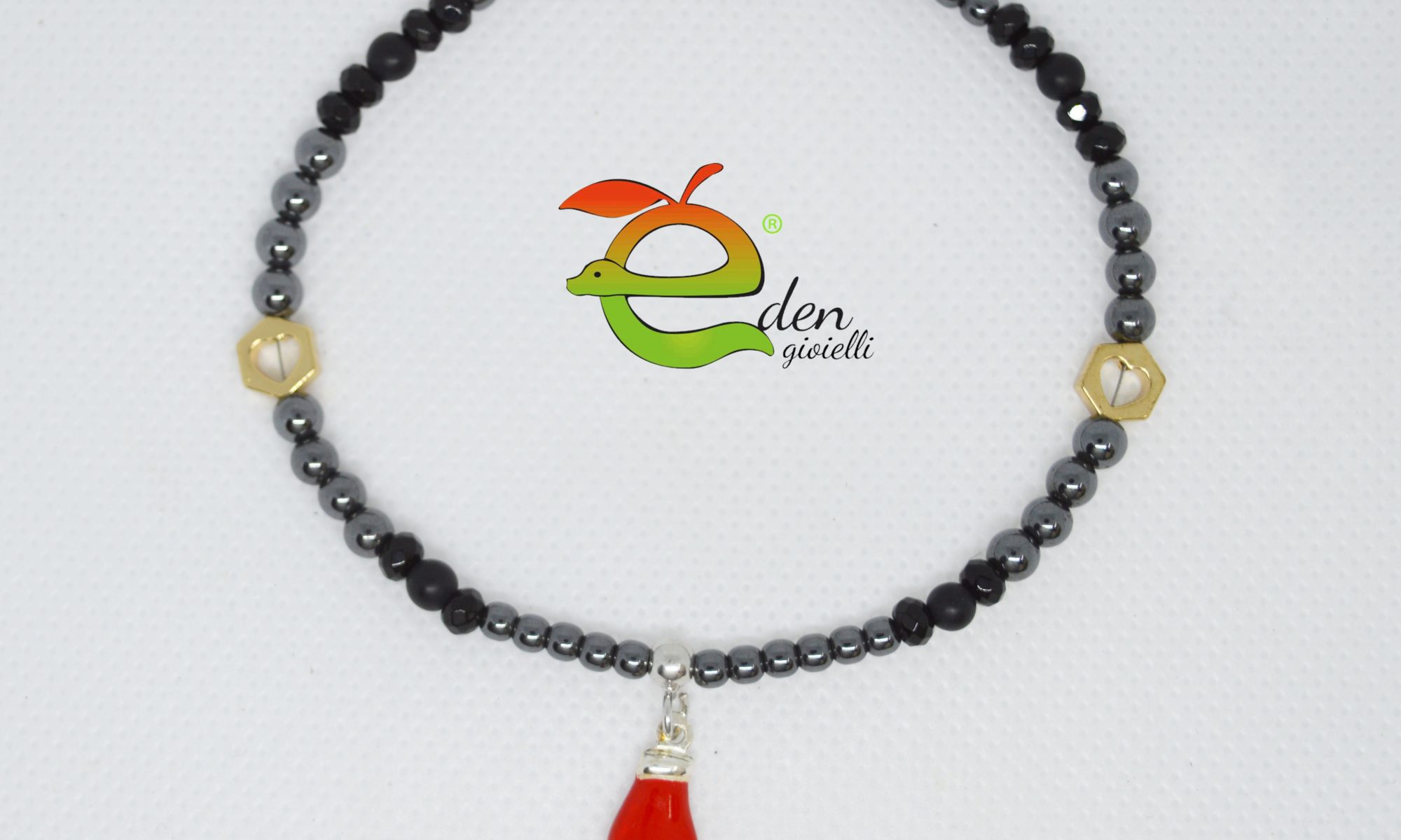 Bracciale Ematite e Corne