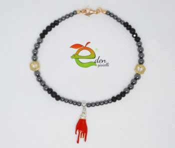 Bracciale Ematite e Corne