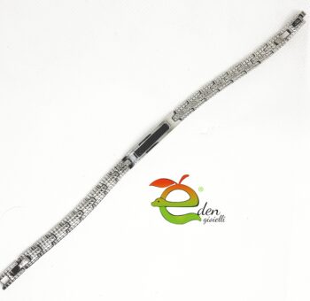 Bracciale Acciaio Piastra Nera - immagine 3