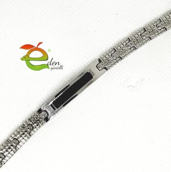 Bracciale Acciaio Piastra Nera - immagine 4