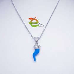 Collana Corno Azzurro eden gioielli