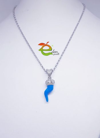 Collana Corno Azzurro eden gioielli