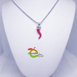 Collana con Corno Rosso eden gioielli