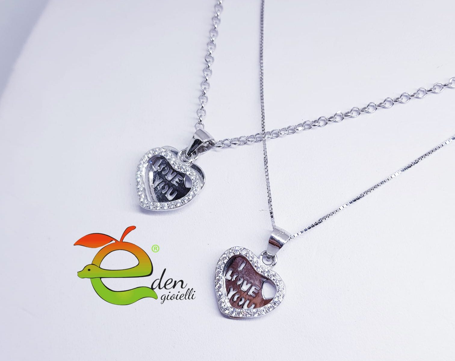 Collana con Cuore Love You eden gioielli