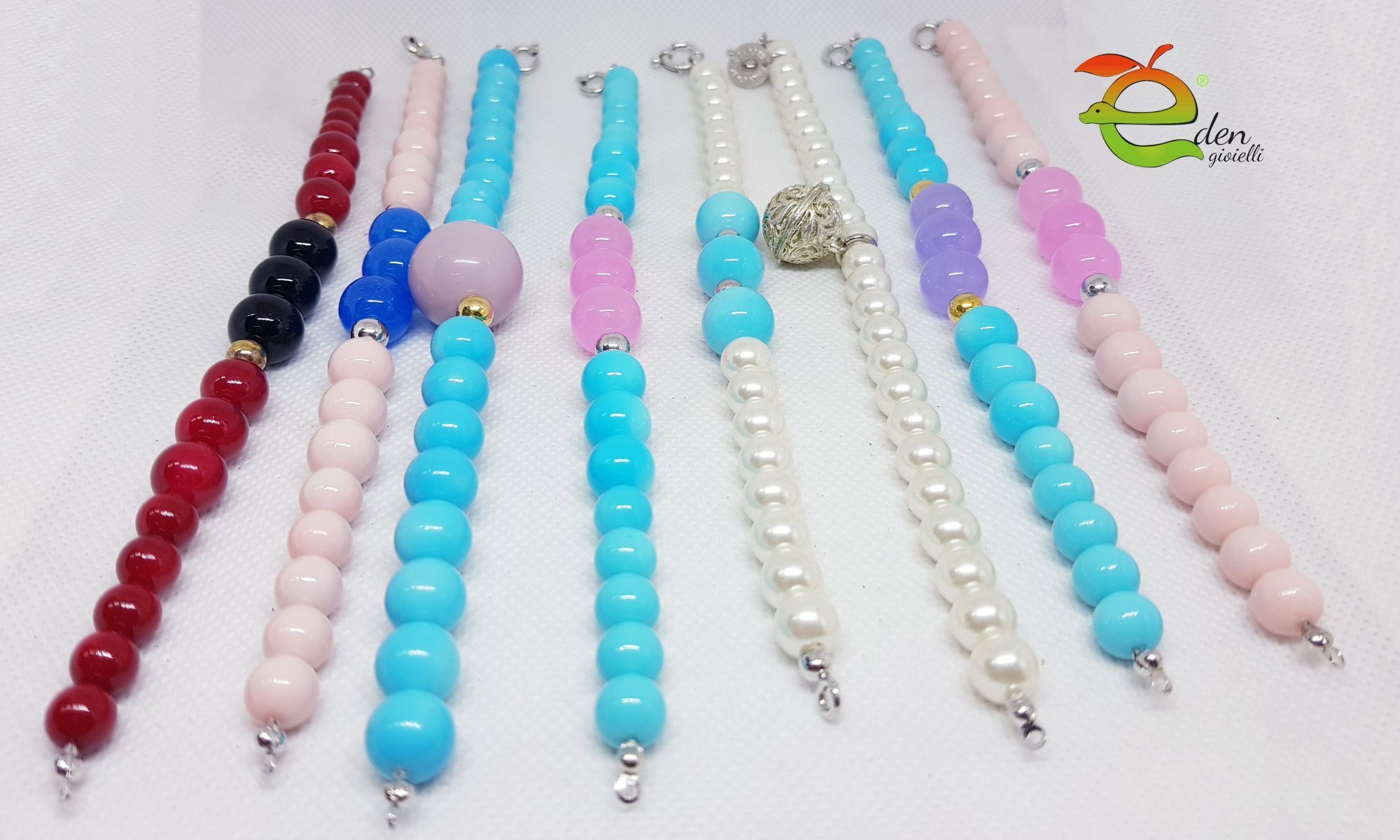 Bracciali Coralli - Perle -Argento eden gioielli