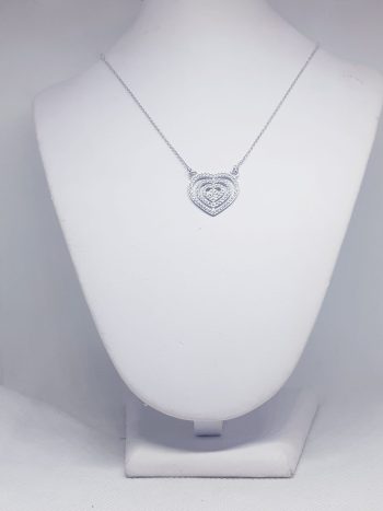 Collana Cuore Zirconi - immagine 5
