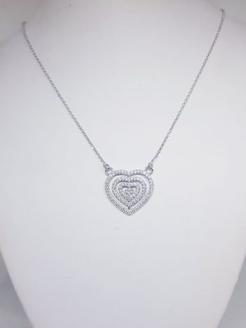 Collana Cuore Zirconi - immagine 4