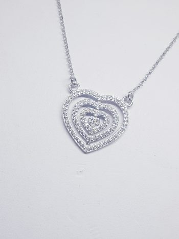 Collana Cuore Zirconi - immagine 6