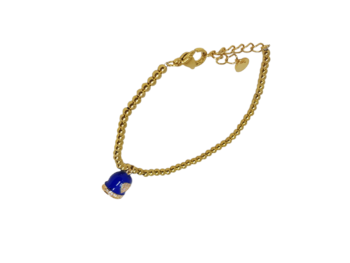 Bracciale Bronzo Campanella Blu eden gioielli