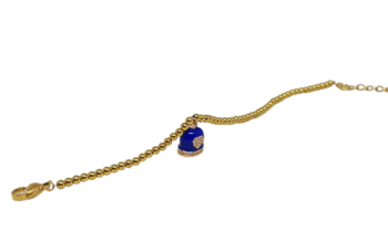 Bracciale Bronzo Campanella Blu eden gioielli