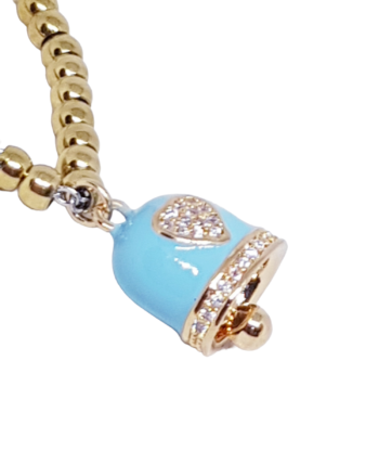 Bracciale Bronzo Campanella Turchese - immagine 3