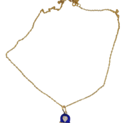 Collana Bronzo Campanella Blu eden gioielli