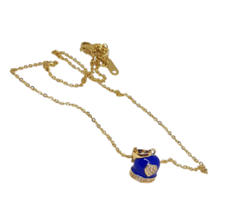 Collana Bronzo Campanella Blu eden gioielli