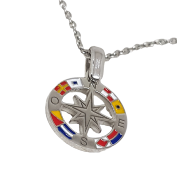 Collana Rosa dei Venti Argento eden gioielli