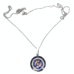 Collana Rosa dei Venti Blu Acciaio eden gioielli