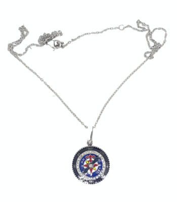 Collana Rosa dei Venti Blu Acciaio eden gioielli